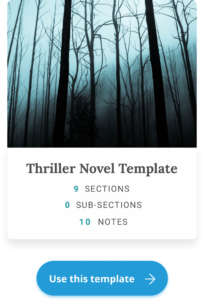 Thriller novel template