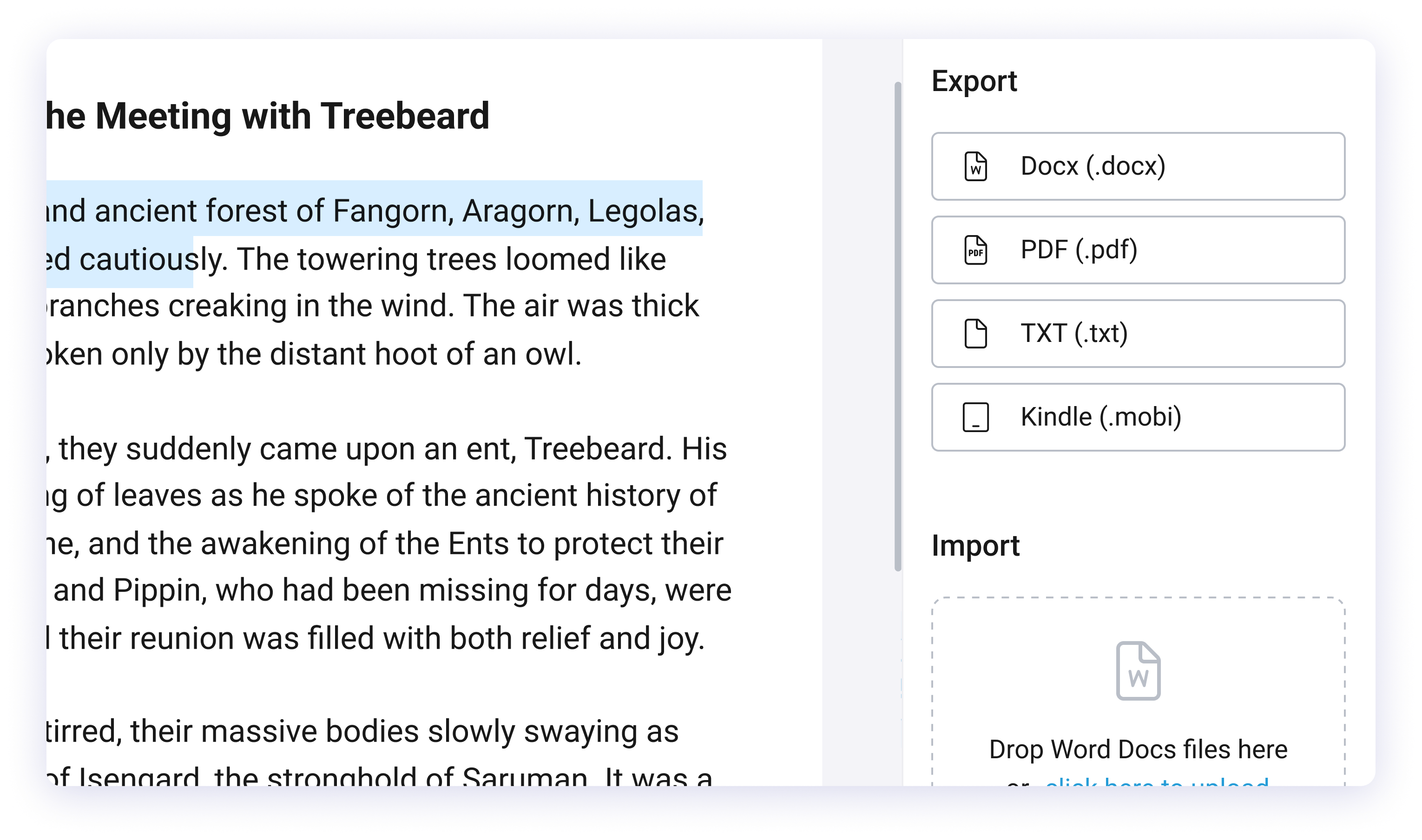 Flexible Format Download